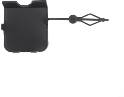 Zeroupshop Cubierta de agujero de gancho de remolque delantero para Berlingo para PARTNER 2015-2018, tapa de parachoques de plástico negro, OEM 9810964180 9810964177 9810964277