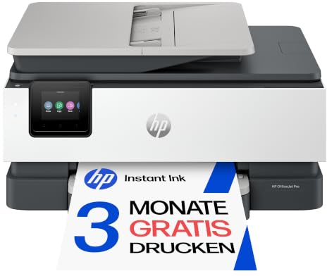 HP OfficeJet Pro 8132 Multifunktionsdrucker, 3 Monate gratis drucken Instant Ink inklusive, Drucker, Scanner, Kopierer, Fax, WLAN, LAN, Duplex, ePrint, Airprint, Basalt