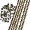 Let's Decorate Strisce decorative per chiodi, 10 metri, D11 mm, in ottone, a forma di fiore, per tappezzeria e divano, chiodate abbinate (G: fiore in ottone da 11 mm)