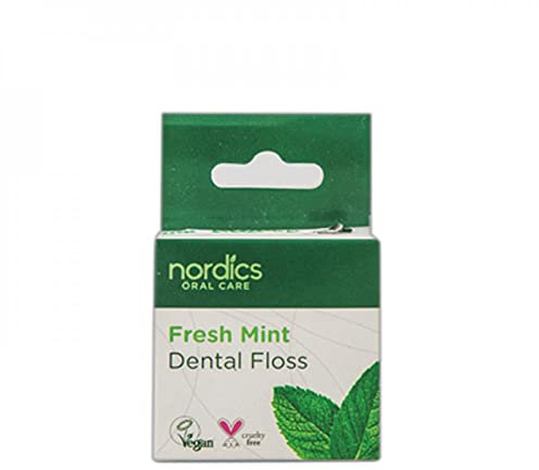 Nordics Organic Care Öko Zahnseide aus Maisstärke frische Minze, 15 g