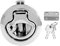 EBTOOLS pour serrure inox bateau 2990-01-M 1-10 mm/0,04-0,39“ Serrure de Porte D'armoire de Serrure de Trappe Coulissante Anti-corrosion de Type Affleurant Serrure de RV Loquet