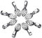 Glue On Bails, 100pcs Antique Silver Oval Scrabble Glue On Earring Bails Pendant Hanger for DIY Jewelry Marking