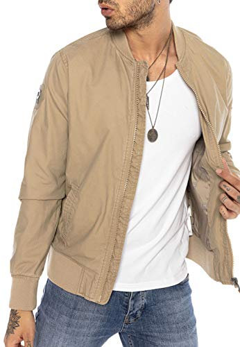 RED BRIDGE Giubbotto da Uomo Giacca in Cotone da mezza stagione Vari colori Beige XXL