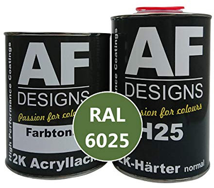 Alex Flittner Designs 2K Lack 7,5 kg Set RAL 6025 FARNGRUEN matt Holz Maschinen Industrielack LKW NFZ