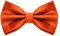 MASADA Herren Fliege Orange Seidenlook, stufenlos verstellbar, handgefertigt, Hakenverschluss - 12 x 6 cm 100% Polyester