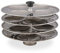 Shanika Stainless Steel Idli Maker Steamer Stand, Pan Cake, Dhokla and Patra Plates Sancha Pot for Pressure Cooker (4 Tier - 16 idly)