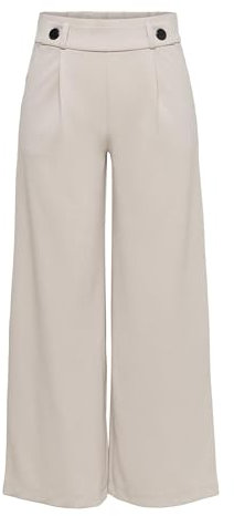 JDY Damen JDYgeggo New Long Pant Jrs Noos Hose, Chateau Gray/Detail:black Buttons, XS EU