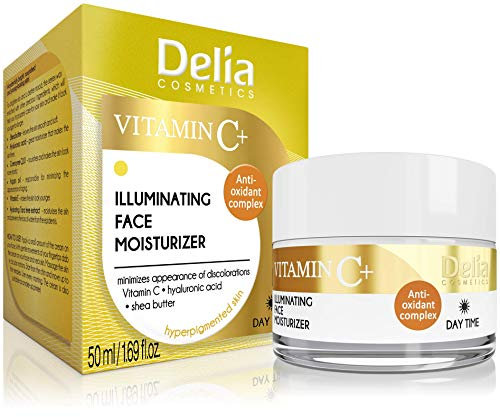 Delia Cosmetics - Gesichtscreme - Vitamin C & Coenzym Q10 - bei Verfärbungen und Pigmentierungen - feuchtigkeitsspendend - antioxidativ - aufhellend - 50ml