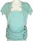 Fräulein Hübsch WrapCon Babysize in Aqua ab Geburt bis Kleinkindalter (50/56 – 80/86 cm) - Anhock-Spreiz-Haltung wie im Tragetuch - bequem gepolstertes Trage-Tuch-System