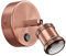 ledscom.de Wandleuchte RETRA, Schalter, bronze matt, rund, 1x E27 max. 60W