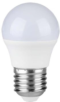 V-TAC LED-Leuchtmittel Sockel E27 3,7 W (entspricht 25 W) G45 – 320 Lumen – 4000 K Neutralweiß – Abstrahlwinkel 180 ° – maximale Effizienz und Energieeinsparung, Weiß
