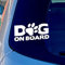 Vinyl-Aufkleber NA DOG ON BOARD, lustig, für Auto, LKW, Fenster, Stoßstange, 200 mm, Weiß