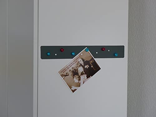 Magnetische Tafelfolie Grau | 15 Größen | beschreibbar, abwischbar, magnetisch | Magnetfolie selbstklebend - Magnetwand Memoboard (1A-Muster-Folie)