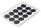 KLAMA 15 x Self-Adhesive Round Cover Caps for Screws, Drill Holes and Small Marks - Black, Diameter 20 mm