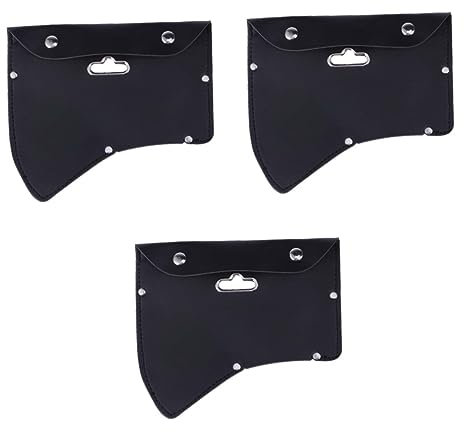 YARNOW Axtkopfscheide 3 Stück -Schutzhülle - -Abdeckung -Aufbewahrung -Koffer -Zubehör Camping-Beil Lederscheide Ledermaske -Axtscheide - Verdickte Jacke Axtabdeckung