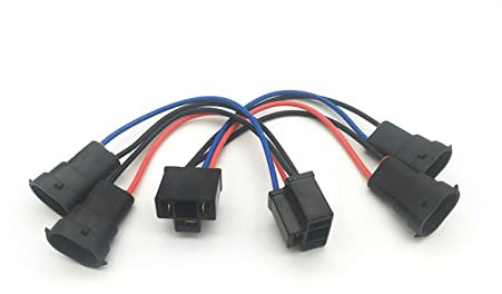 AANAN 2 Stück H9/H11 auf H4 Hi/Lo Scheinwerfer-Kabelbaum-Adapter, kompatibel mit Dual-Beam-Scheinwerfern