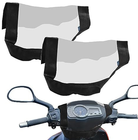 2Pcs Mobility Scooter Control Panel Cover Waterproof Tiller Console Rain Cover Foldable Black Tiller Protection Rain Protector for Mobility Scooter