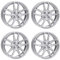 4x Rial Felgen Alufelgen Lucca 6.5Jx16 ET20 4x108 polar-silber kompatibel mit OPEL Cosa Crossland Mokka