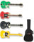 MOPZIJA 4 Stück Gitarren-brosche, Niedliches E-gitarren-anstecknadel-set, Musikinstrument-abzeichen, Anstecknadel Für Hemd, Pullover, Mantel, Rucksäcke,musik brosche, Bijouterie