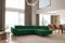 Kaiser Möbel - Ecksofa mit Schlaffunktion - Big Sofa - 275 x 202 cm - Relaxsofa, Verstellbare Kopfstützen, L Form, XXL, mit Bettkasten, Große Liegefläche 125x193 - Falio L Eckcouch Rechts, Dunkelgrün