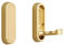 Faltbarer Wandhaken, 90 ° Faltbare Kleiderhaken, Klappbar Kleiderhaken, Wandhalterung Unsichtbarer Klapphaken, Badezimmer Kleiderhaken, Perforierte Feste Wandhaken, für Garderobe Küchen (Gold)