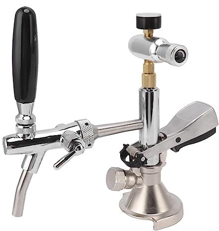 Edelstahl-Party-Bierfass-Pumpe mit Manometer für Zuhause, Bar, Picknick und wiederverwendbares Draft-Biersystem