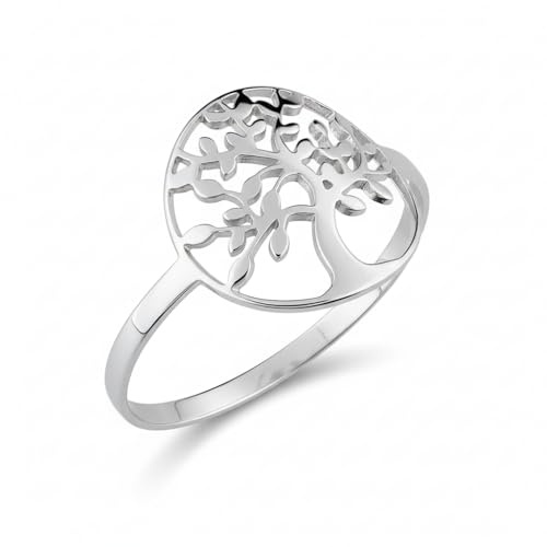 Bague Or Blanc Arbre de Vie Sur mesure