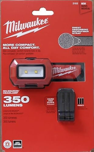 Milwaukee 2106 recargable Powered 300 lúmenes cabeza lámpara