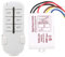 Smart WiFi interruttore telecomando wireless, Interruttore di controllo remoto RF Modalità 1/2/3/4 ON/OFF Luce lampada ricevitore wireless AC180-240V 1000W (MR704)