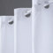 Furlinic Tende Doccia Anti-Muffa Tessuto in Poliestere, Tende Doccia Angolare Impermeabile &Lavabile,Bianco Tenda Vasca da Bagno con Occhielli-90x180cm.