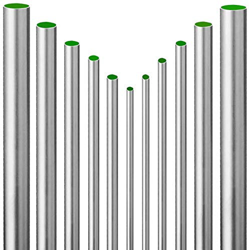 Edelstahlrohr Aussendurchmesser 15mm Stangen Länge 25cm 250mm lang im Stück Wandstärke 1 mm gerades VA Rohr Leitung Hydraulik Gas Wasser Kälte Röhre Trinkwasser DVGW