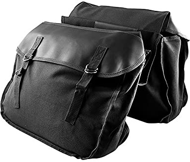 Baceyong - Bolsa de sillín universal para moto y scooter, de gran capacidad, reversible, para viaje, color negro