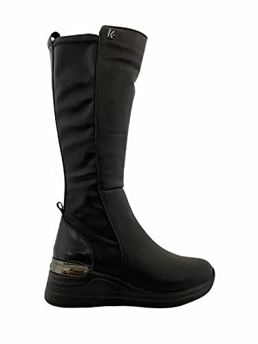 KEYS K-5516 - Stivale da donna nero con cerniera laterale, Woman, Black (39)