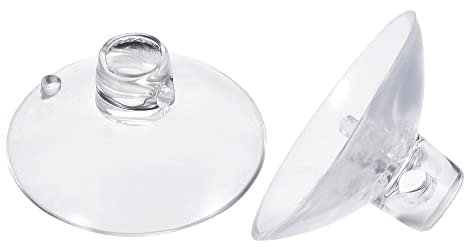 sourcing map Saugnapf ohne Haken 25mm Durchm. Wandaufhänger für Heimküche Badezimmer, transparentes PVC, Packung mit 30