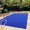 VEVOR Bâche à Bulle Piscine Hivernage, Bleue en PVC 650-680 g/m² Couverture Solaire Piscine Rectangulaire, 4 x 7 m Maille Serrée pour Les Piscines dans la Maison, Le Jardin, l'Hôtel, l'Ingénierie