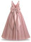 Flower Girl Dress Kids First Communion Dress Sleeveless V-Neck Mesh Tulle Tutu Princess A-line Puffy Wedding Junior Bridesmaid Evening Formal Party Pageant Birthday Prom Gown Dusty Pink 6-7 Years