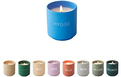 Design Letters duftkerzen im glas klein | duftkerze aus 100 % Sojawachs et Brenndauer bis zu 15 Stunden | weihnachts Sammlung und entspannung geschenk für frauen | die Tassen als Vase wiederverwenden