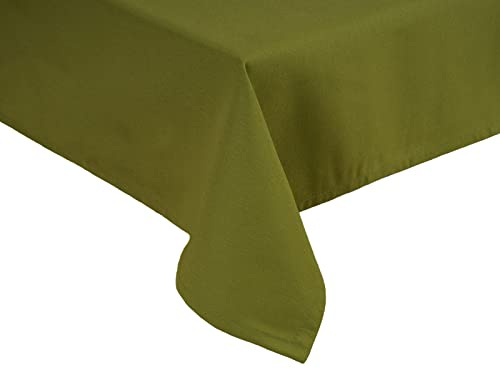beties „Wunschton“ XL Mitteldecke ca. 110x110 cm - in großer Sortiments- und Größenauswahl – EIN idealer Begleiter in Unifarbe (moosbild-grün)