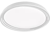 Fischer & Honsel Deckenleuchte, Dua | weiß| D: 43 cm | A: 7,50 cm| über Wandschalter in 3 Stufen dimmbar| 1x LED 22,0W 3000 K inkl.| 2700 lm|EEG: F