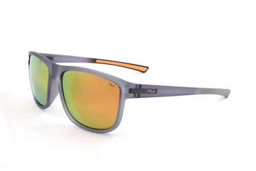 Fila Herren Sfi302 Sonnenbrille, Grau (Transp.Grey), 57