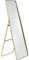 Kare Design Standspiegel Curve Arch Gold, stehend verwendbar, vertikal, Ganzkörperspiegel, Ankleidespiegel, Spiegel für Schlafzimmer oder Flur, 160x55x4cm (H/B/T)