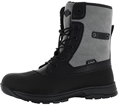 Luhta Tuttu Mr warme und wasserdicht Herren Winterstiefel, Winterschuhe mit A.W.S. Membrane grey EU 47