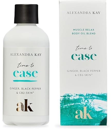 Green People Alexandra Kay Time to Ease, 100ml | Body Oil, Natural and Organic Massage Oil, Vegan and Cruelty Free, With CB2-Skin Biofunctional