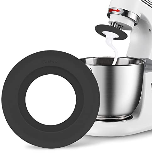 Universal Dough Hook Shield for KitchenAid Mixers, Splash Guard Attachment Fits Type C 3.74/95mm Stand Mixer Hooks, Dishwasher Safe Accessories (Black)