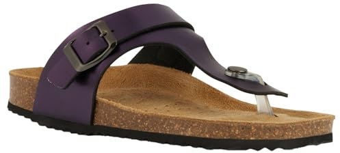 Geox D Brionia K, Infradito Donna, Viola, 38 EU