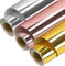 Selbstklebende Vinylfolie Plotter | 3 Stück Set - 30,5cm x 152cm | Permanentes Plotterfolie Selbstklebend, Selbstklebende Folie Vinyl für Bastelprojekte & Scrapbooking (Gold & Silber & Roségold)