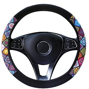 TAFACE Housse de Volant 1 pièce, Housse de Protection de Volant de Style National, Housse décorative, Housse enveloppante Absorbant la Transpiration et Respirante, adaptée aux Femmes
