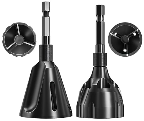 FORTSPANG 3-25mm Externes Entgraten Fasenwerkzeug, Sechskantschaft Gewinde-Reparaturwerkzeug, Metall Entgrater für Stahl, Kupfer, Messing und Kunststoff