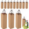 COSORO Wine Bottle Bags, 12 Pack Brown, 35x11x9cm, Rustic, Solid, Christmas, Thanksgiving, Birthday, Wedding, Kraft Paper, Uncoated, Gift Wrap, Gift Wrapping, Decorating Wine Bottles, 12 Count