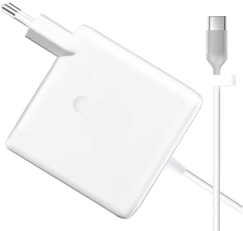 Leyf Cargador para Mac Book de 30 W, cargador rápido tipo C (cable USB-C)/Compatible con Apple iPad Pro (2018 y posterior), iPad Air (2020 y posterior), Samsung, Xiaomi/adaptador de corriente, enchufe